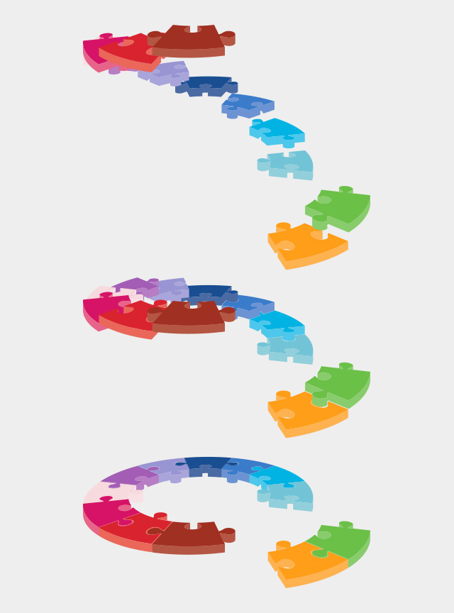 Case Management Identity - 3D Kinetic Concept 