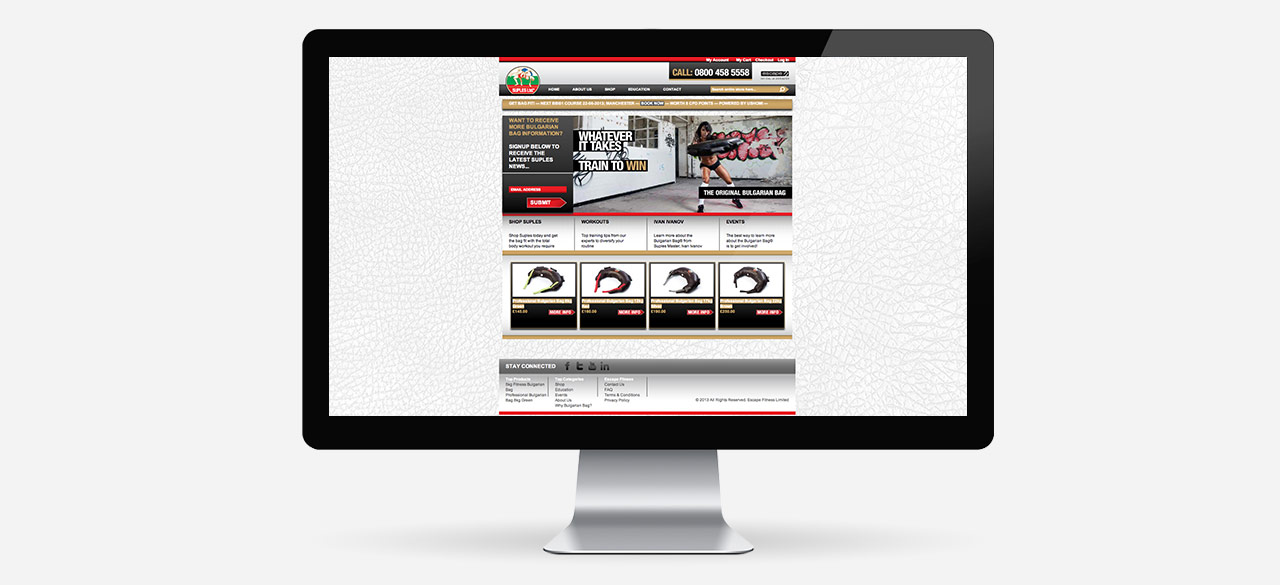 Escape Fitness - Bulgarian Bag Home Page