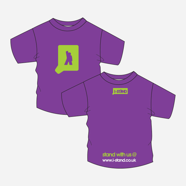I-Stand - Purple Logo Bubble Tee