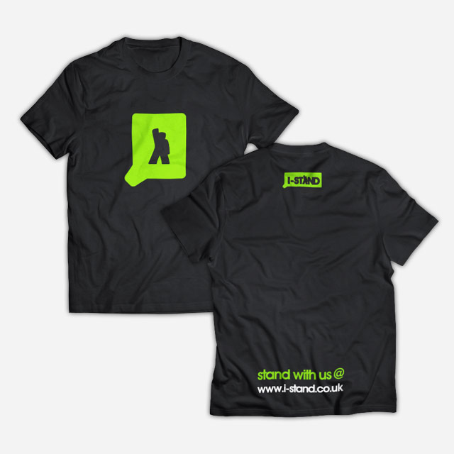 I-Stand - Black Logo Bubble Tee