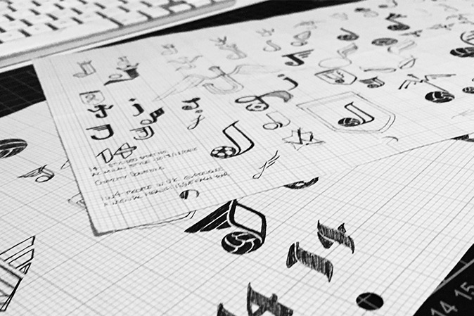 Joshua Warby Memorial Match - J-Wing Emblem Concept Sketches