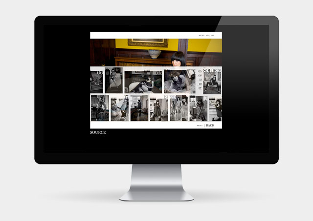 Source Lookbook Website - Lookbook Sliding Navigation
