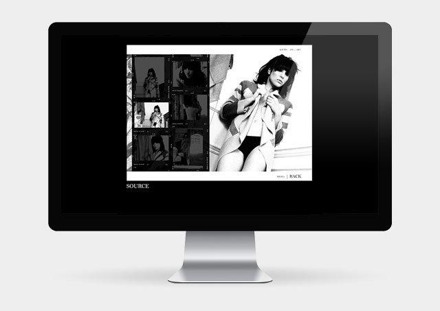 Source Lookbook Website - Movie Film Strip Sliding Navigation